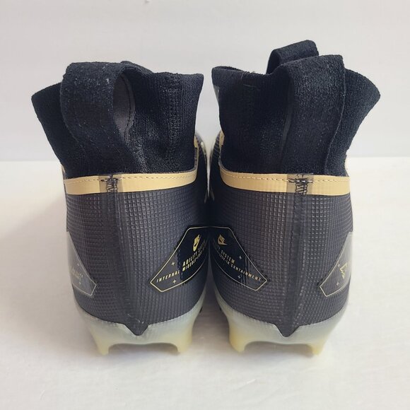 Nike Alpha Menace Elite 3 Football Cleats DM1792-001 Size 13 Black Team Gold main image 10